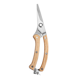 Lu Ban's Work Wooden Handle Bypass Pruning Shears Stainless Steel Blade For Vines And Garden Pruning - Product Image 4