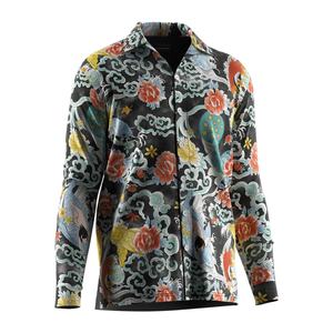 Chemise Hawaïenne Décontractée à Manches Longues pour Homme, Motif Floral Sublimé, Style Plage Estival – Grande Vente - Product Image 3