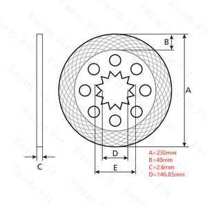 Nouvelle tendance très Durable E6NN2N315AA C5NN2N315A 81802535 pour tracteur 5610 5600 5200 5100 5000 disque de frein - Product Image 4