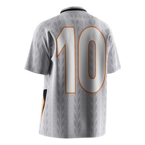 Camiseta de Fútbol Bordada con Cuello Polo en V y Material Termorregulador, Perfecta para Entrenamientos - Product Image 6