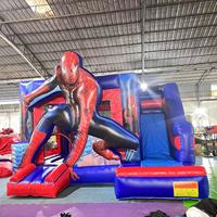 Usine meilleur intérieur Spiderman PVC gonflable videur enfants adultes château obstacles petit Tunnel toboggan parc d'aventure