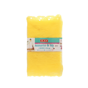 Tessuto in pizzo Ilan 100cm x 150cm Giallo per artigianato e decorazioni - Product Image 2