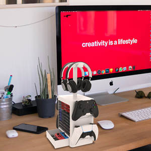 Pour Nintendo Switch PS5 / <span class=keywords><strong>PS4</strong></span> / XBOX série X/S CD disque casque support de stockage multifonctionnel jeu porte-<span class=keywords><strong>carte</strong></span> accessoires de jeu - Product Image 6