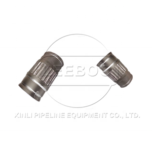 Kết nối mặt bích/Hàn linh hoạt sóng SS mở rộng khớp nối dây thép không gỉ bện ống kim loại ống - Product Image 3