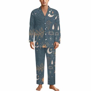 <span class=keywords><strong>Pigiama</strong></span> da <span class=keywords><strong>uomo</strong></span> di lusso all'ingrosso <span class=keywords><strong>con</strong></span> pigiami a maniche lunghe abbottonatura abbigliamento da notte abbigliamento per la casa <span class=keywords><strong>con</strong></span> funzione termica personalizzabile per gli uomini - Product Image 2