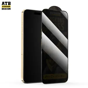 Atouchbo Protector DE PANTALLA DE PRIVACIDAD DE 30 grados película protectora de vidrio templado antiespía para Iphone 14 13 12 11 Pro Max