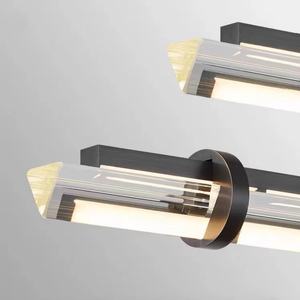 Lampes suspendues à longue bande modernes et simples pour la salle à manger Lampes suspendues de luxe pour îlot de cuisine Déco lampes de lustre linéaires de style scandinave - Product Image 5