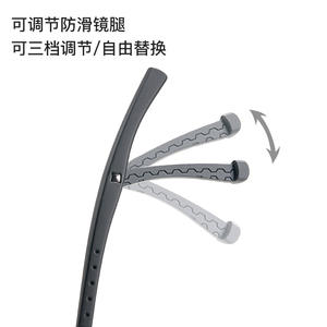 Monture de lunettes de sport pour homme en TR90, légère, anti-UV, décontractée, pour le basketball, avec branches antidérapantes réglables - Product Image 1