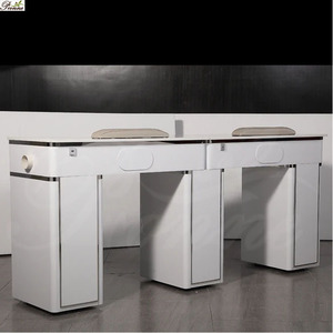 High Quality Luxury Wood Spa Salon Acrylic <strong>Nail</strong> <strong>Table</strong> Wholesale - Product Image 4