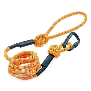 Custom Pet Dog <strong>Rope</strong> Leash with Carabiner Clip, Heavy Duty Mountain Climbing <strong>Rope</strong> Slip <strong>Lead</strong> for Medium and Large Dogs - Product Image 1