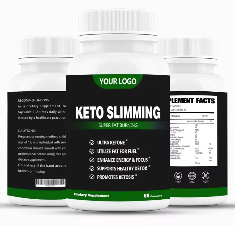 OEM 보충 제품 슬리밍 케토 지방 버너 알약 케토 다이어트 정제 케토 bhb 캡슐