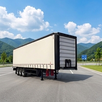 Semi-remorque à rideaux latéraux en acier de haute qualité, 3 essieux, 60 tonnes, personnalisée pour camions, vente directe d'usine, fabriquée en Chine