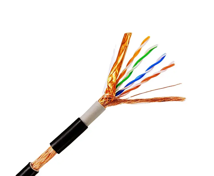Cable de cobre completo Cat5e externo SFTP Cable de cobre para exteriores de 305m Sftp CAT5e Cable de par trenzado exterior 1000ft