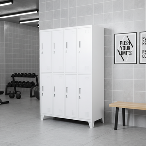 Atelier Gym <span class=keywords><strong>Bureau</strong></span> 8 Portes <span class=keywords><strong>Casier</strong></span> En Acier Armoire Casiers Industriels En Métal avec Pieds Debout - Product Image 6