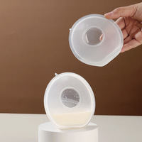 Collecteur de lait maternel en silicone mains libres 60ml récepteur de fuite de lait portable collecteur de lait en plastique manuel pour une échelle accrue