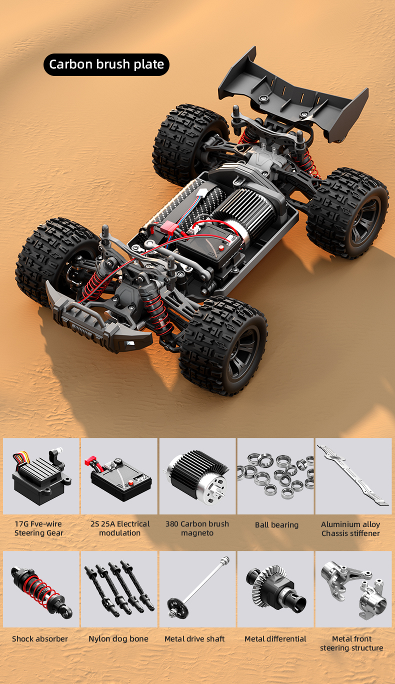 X-Verse SG118PRO Op afstand bestuurbare auto, RC-motor met 35 km/u High Speed koolborstel, waterdichte offroad-racewagen, 2,4 GHz, 4WD offroad-racewagen, 3 batterijen (groen X-Verse SG118PRO Op afstand bestuurbare auto, RC-motor met 35 km/u High Speed koolborstel, waterdichte offroad-racewagen, 2,4 GHz, 4WD offroad-racewagen, 3 batterijen (groen