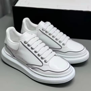 Zapatillas de Diseñador para Hombre, Originales, de Primera Calidad, Elegantes, Cómodas, Lujosas, de Color Sólido, de Cuero Genuino, Transpirables, para Todas las Temporadas - Product Image 2