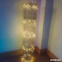 Proposition décoration de noël ciel étoilé filet lumière filet de pêche lumière plein ciel étoilé treillis métallique décoration de mariage plafond Li