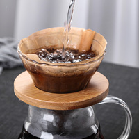 Cafetière à main en verre au design classique avec tasse à filtre Cloud Pot Logo personnalisable Cafetière pour la maison