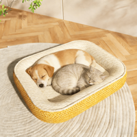 Lit pour chien et chat en haricot de glace écologique - Tapis de massage antidérapant pour animaux de compagnie, toutes saisons, fabricant en gros
