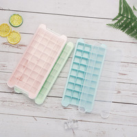 Bac à glaçons en silicone de qualité alimentaire à 24 cavités, couleur personnalisée, pour réfrigérateur, congélateur, usage quotidien, cuisine, bar