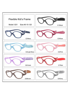 Cao Cấp Trẻ Em An Toàn Linh Hoạt Giá Rẻ Kính Mắt Khung Kính Quang Học Cho Trẻ Em Bé Kính Khung 12 OEM Dịch Vụ Tr90 Rắn - Product Image 4