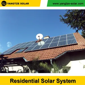 Sistema completo de energía Solar para el hogar, Kit de paneles de energía Solar PV de 5KW y 10KW, con baterías de almacenamiento y fuera de la red