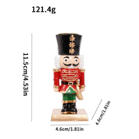 Nouvelles décorations de Noël d'intérieur, cadeaux pour la maison, soldat casse-noisette, porte-bougie en résine pour bureau, ornement, vente en gros