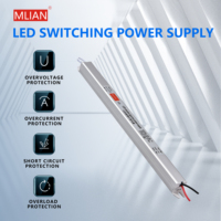 Alimentation LED à Pression Constante 18-100W à Sortie Unique, Boîtier en Aluminium, 100-265V, Garantie 2 Ans, IP20 Intérieur