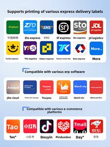 เครื่องพิมพ์ฉลากบาร์โค้ดความร้อนแบบติดด้วยกาวสำหรับใบนำส่งสินค้าอิเล็กทรอนิกส์ สำหรับการจัดส่งด่วน คลังสินค้า และการค้าข้ามพรมแดน - Product Image 4