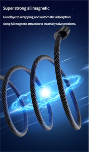 1M 65W Magnetic Convenient Storage <b>Cable</b> <b>USB</b> C Fast Charging <b>Cables</b> for Mobile Phone Laptop Pad - Product Image 5
