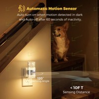 Veilleuse à détecteur de mouvement LOHAS PIR DCH2, lampe de nuit décorative de luxe, veilleuse LED à brancher avec détecteur de mouvement pour couloir