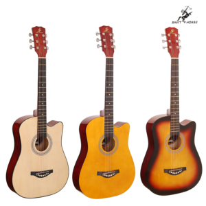 China Hot Selling Wholesale 38 Inch Akoestische Gitaar Matte Afwerking Gitaar Linden Hout Body Open Type Oem Odm Te Koop - Product Image 1