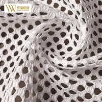 Tissu en maille 100% polyester, résistant à l'abrasion, respirant, léger, écologique, résistant aux déchirures, pour sacs à bagages, en stock