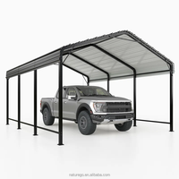 3m 3.6m 6m Store en acier à faible coût Abri de voiture à structure en acier préfabriquée tout temps Garage de voiture