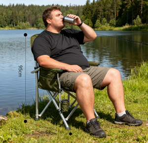 600D Oxford extérieur pliant <span class=keywords><strong>fauteuil</strong></span> chaise directeur <span class=keywords><strong>en</strong></span> acier au carbone accoudoir stockage poche porte-gobelet <span class=keywords><strong>pour</strong></span> Camping pêche plage - Product Image 2