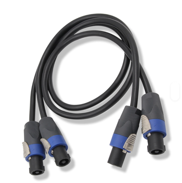 Customized wholesale new 4-pole male XLR connector speaker cable assembly professional audio and video adapter