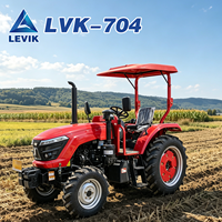 Livraison gratuite CE EPA 70HP Mini tracteur 4 roues motrices pour la culture des vergers et des légumes, tracteur portable à levage hydraulique