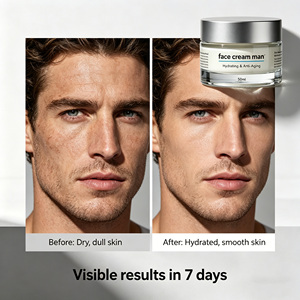 Crème hydratante pour le visage <span class=keywords><strong>homme</strong></span> |   Lotion hydratante quotidienne <span class=keywords><strong>anti</strong></span>-âge et régulatrice de sébum pour peaux sèches - Product Image 5