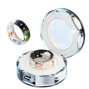 Anillo Inteligente de Acero Inoxidable, Resistente al Agua IP68, Monitor de Salud y Ejercicio, Carga Inalámbrica, Control por Aplicación, para Deportes - Product Image 1