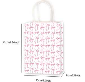Bolsa de Regalo de Papel Kraft con Lazo de Color Personalizable, Durabilidad de Grado Alimenticio, <span class=keywords><strong>para</strong></span> Cumpleaños de Niñas, <span class=keywords><strong>Halloween</strong></span>, Día de la Madre - Product Image 2