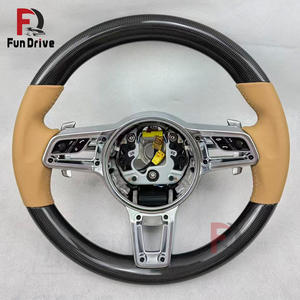 Volant en fibre de carbone personnalisé pour <span class=keywords><strong>Porsche</strong></span> Macan <span class=keywords><strong>Taycan</strong></span> Boxster Cayman 981 987 Cayenne 955 957 958 Panamera 971 718 - Product Image 6