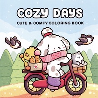Livres de coloriage pour adultes et adolescents en stock avec des pages de dessin simples et confortables en papier offset, motifs de dessins animés mignons et relaxants