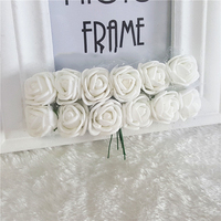 DIY Mini 144pcs 2.5cm Roses en mousse artificielle pour la maison Fleur de mariage