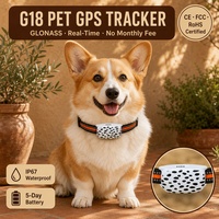 Traceur GPS pour animaux de compagnie G18, collier intelligent anti-perte, clôture électronique, étanche IP67, suivi en temps réel pour chats et chiens