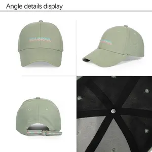 6 Panel Fitted Polyester Twill Embroidery Logo Sun Visor Plain Baseball Dad Hat Sports Baseball Caps Hats