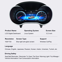 Pantalla Digital para el Tablero W205 S205 X253, Instrumento de Velocidad, Apple CarPlay Inalámbrico para Mercedes-Benz