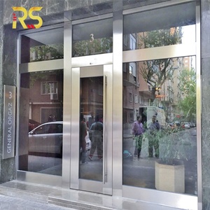 Porta d'Ingresso in Vetro con Telaio in <span class=keywords><strong>Metallo</strong></span> per Interni di Hotel e Ristoranti - Product Image 4
