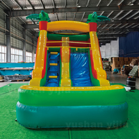 Vente flash : Toboggan aquatique gonflable d'été de 6 m pour location, château gonflable pour fête