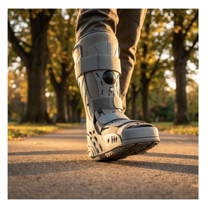Bota Neumática Completa para Tendinitis <span class=keywords><strong>de</strong></span> Aquiles, Soporte <span class=keywords><strong>de</strong></span> Tobillo Ajustable, Andador Ortopédico para Recuperación <span class=keywords><strong>de</strong></span> Fracturas - Product Image 4